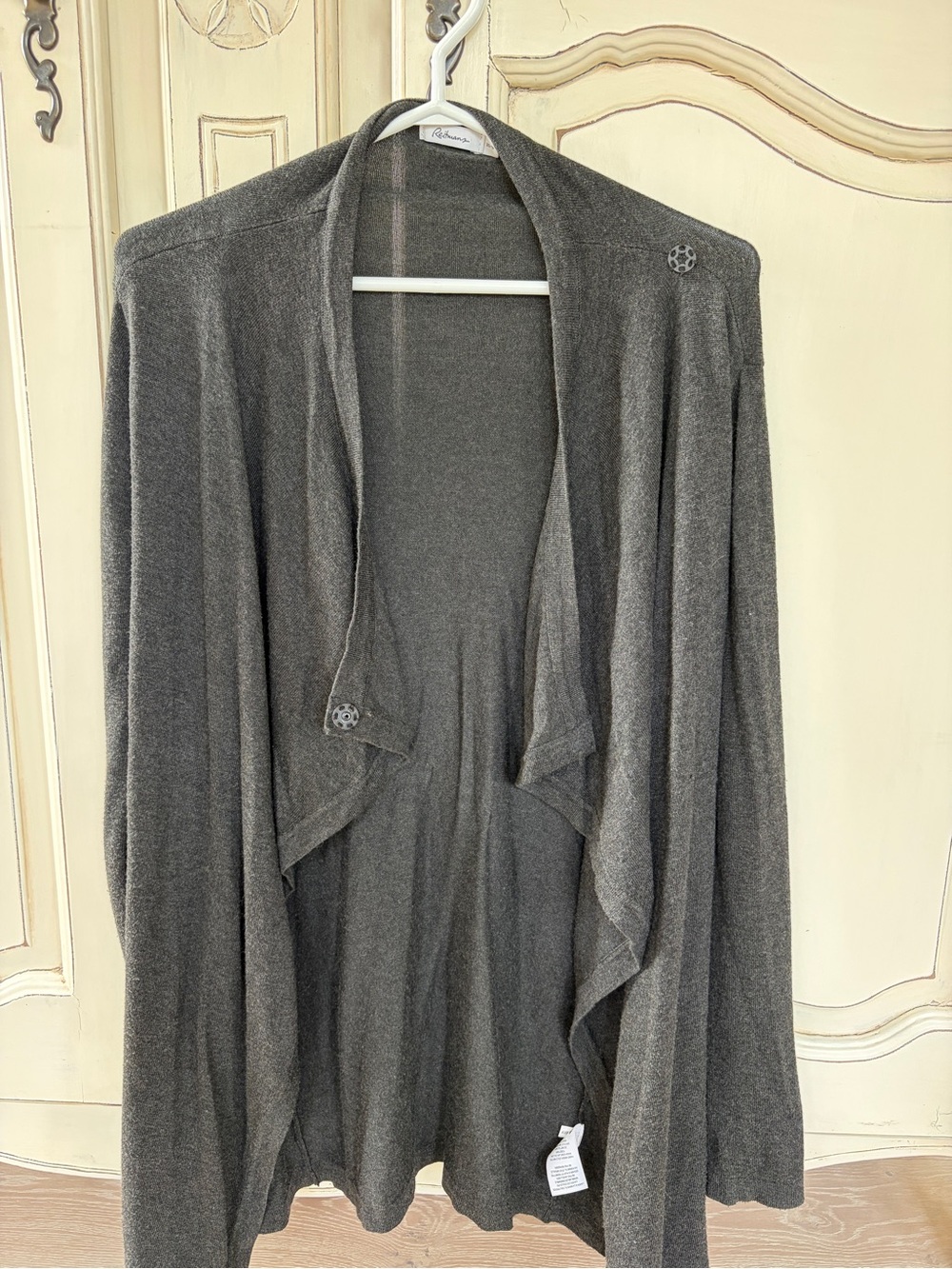 Reitmans women's Gray Open-Front Cardigan Sweater